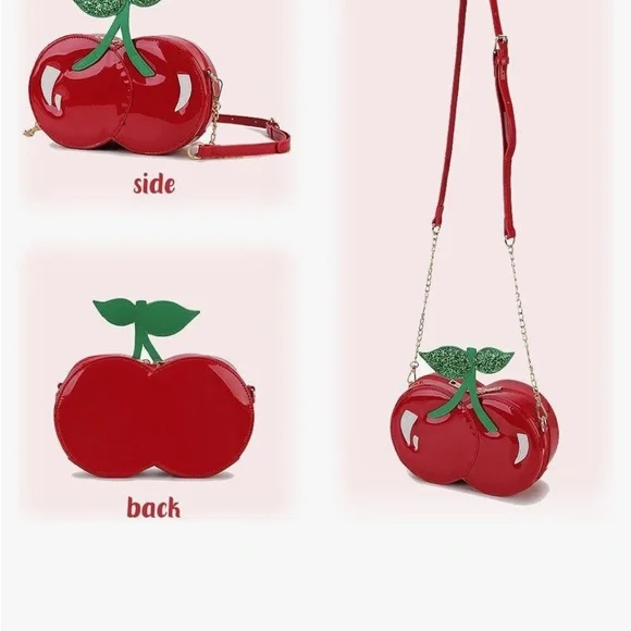 NWT CHERRY CROSSBODY PURSE - Picture 7 of 7